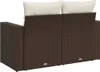 VidaXL 366209, 2 siedz., Kremowy, 110 kg, 1310 mm, 620 mm, Podgląd zdjęcia produktu 6