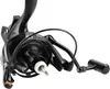 A close-up studio shot of a black fishing reel. Náhled obrázku produktu