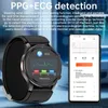 A smartwatch displaying ECG readings next to a smartphone showing similar data. Náhled obrázku produktu