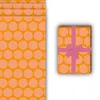 Orientalisches Geschenkpapier mit Blüten Kreisen, orange Produktbild-Vorschau 3