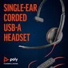 Poly C3210 Usb-a Voip-kopfhörer Schwarz  Schwarz One Size Produktbild-Vorschau 6