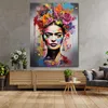 Pop Art abstrakt Frida Leinwandbild Wandbild Kunstdruck XL Produktbild-Vorschau 3