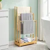 COSTWAY Handtuchständer, Handtuchhalter Holz mit 3 Produktbild-Vorschau 2