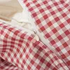 Komplet pościeli Różowa krata 140x200 cm + poszewka 70x80 Podgląd zdjęcia produktu 14