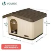 VOUNOT®: Casa para gatos y perros, apta para interior y Vista previa de la imagen del producto 13