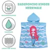 FEBE Badeponcho Kinder Kleine Nixe Badetuch Mit Kapuze Produktbild-Vorschau 2
