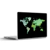 MuchoWow® Laptop Aufkleber Sticker Cover Weltkarte - Grün - Produktbild-Vorschau 1