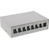 InLine® Patchfeld-Dose Aufputz für 8x Keystone RJ45, Produktbild-Vorschau 1