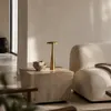 Luxus Europe - Lámpara de mesa táctil Dahlia, plateada - Vista previa de la imagen del producto 7