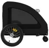 vidaXL Fahrradanhänger Hunde Schwarz Oxford-Gewebe und Produktbild-Vorschau 6