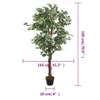 vidaXL Ficus Artificiel 1008 feuilles 180 cm Vert Voir les images du produit 4
