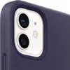Apple iPhone 12 mini Lederhülle mit MagSafe Deep Violet Produktbild-Vorschau 3