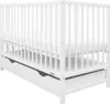 NEW BABY Dětská postýlka se šuplíkem New Baby BASIC bílá Náhled obrázku produktu 2