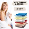 Linon Betttuch aus 100% Baumwolle ohne Gummizug Weiß 240 x Produktbild-Vorschau 6