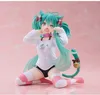 Hatsune Miku Sitzende Katzenmädchen Figur – Niedliche PVC Produktbild-Vorschau 3