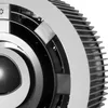 A close-up view of a fan or cooling device, showing its metallic fins and circular design. Produktbild-Vorschau