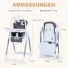 COSTWAY Kinderhochstuhl, Babystuhl mit Liegefunktion, Produktbild-Vorschau 3