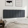 Kopfteil-Kissen "Hanko" Dunkelgrau 140 cm Samt Produktbild-Vorschau 4