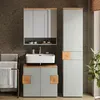 Armadio per il bagno Vicco Eden Grigio 40 x 184.2 cm con 2 Anteprima dell’immagine prodotto 3