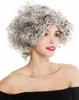 WIG ME UP Perücke Grau Locken Mittelscheitel Kurz Produktbild-Vorschau 2