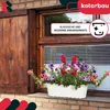 KOTARBAU® 4 pcs Jardinière Exterieur Plastique 40x13x13 cm Voir les images du produit 4