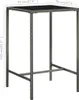 vidaXL Záhradný barový stôl sivý 70x70x110 cm Polyratan a Náhľad obrázku produktu 5