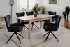 A dining room scene with a wooden table and chairs. Podgląd zdjęcia produktu