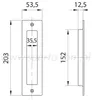 Madlo pro posuvné dveře LOFT 53 x 203 mm černá matná 1 ks Náhled obrázku produktu 2