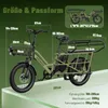 20 Zoll Elektrofahrrad mit Kindersitze Vorderkorb E Bike Produktbild-Vorschau 15