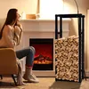 Regał na drewno kominkowe, regulowany, metalowy, z 4 Podgląd zdjęcia produktu 10