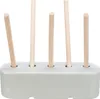 TRIXIE Futterraufe, Keramik / Holz, 26 x 23 x 17 cm, grau Produktbild-Vorschau 1
