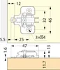 LAMP® Schwenktürscharnier LIN-X 600CD, mit Dämpfer Produktbild-Vorschau 6