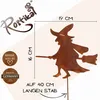 Rostikal Gartenstecker Rost Hexen Deko Figur 16 x 19 Metall Produktbild-Vorschau 2