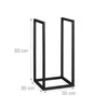 Étagère à bois Relaxdays, en métal, dimensions : 60 x 30 x Voir les images du produit 4