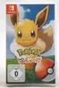 The image shows the front cover of a Nintendo Switch game case for 'Pokémon - Let's Go Evoli'. Produktbild-Vorschau