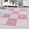 Kinder Teppich Kinderzimmer für Jungs und Mädchen Pink Produktbild-Vorschau 2