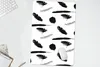 MuchoWow® Mauspad Mousepad Federn - Schwarz und weiß - Produktbild-Vorschau 5