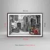 Gerahmtes Poster - Schwarzer Rahmen - Rot Fahrrad Allee - Produktbild-Vorschau 5