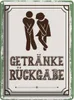 vianmo Blechschild 40x30 cm Getränke Rückgabe grün Produktbild-Vorschau 1