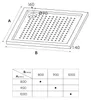 doporro Piatto Doccia Antiscivolo con Piletta 90x90x4cm, Anteprima dell’immagine prodotto 7
