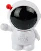 A white astronaut-shaped pencil sharpener with a black visor and a red antenna. Anteprima dell’immagine prodotto