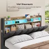 KIMENICH Lit rembourré avec éclairage LED, 140 x 190 cm Voir les images du produit 4