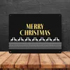 Merry Christmas Metallschild XXL mit edlem Weihnachtsmuster Produktbild-Vorschau 4