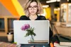 MuchoWow® Laptop Aufkleber Sticker Cover Rosa Pfingstrosen Produktbild-Vorschau 5