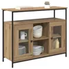 vidaXL Dressoir Artisan-Eikenhout, 100 x 35 x 80 cm, Productafbeelding-voorbeeld 3