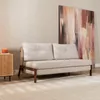 Bronx71 Schlafsofa 2-Sitzer Mikko recycelter Stoff beige Produktbild-Vorschau 1