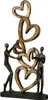 Gilde Skulptur, "Herz auf Herz", Herzmotiv, Paarmotiv, Podgląd zdjęcia produktu 6