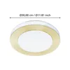EGLO LED Deckenlampe Capri, Deckenleuchte aus Stahl in weiß Produktbild-Vorschau 3