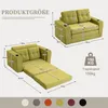 2 Sitzer Sofa Cord modulares Sitzsack Sofa mit Produktbild-Vorschau 6