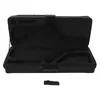 An open black saxophone case with a separate strap on a white background. Podgląd zdjęcia produktu